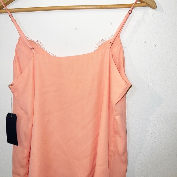 Melrose and market peach lined lace tank top new - Picture 11 of 11